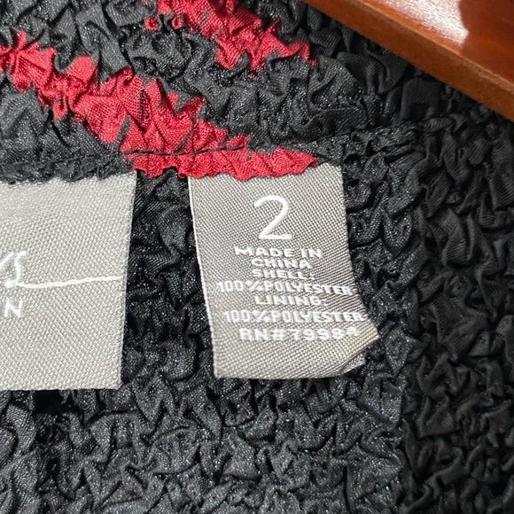 Chico’s Traveler Collection Crinkle Textured Animal Print Jacket Blazer Size L - Picture 9 of 12